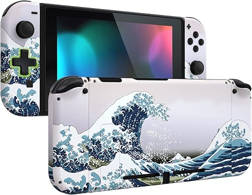 eXtremeRate Dpad Version - Juego completo personalizado de carcasa para Nintendo Switch placa trasera de repuesto de consola de agarre suave al