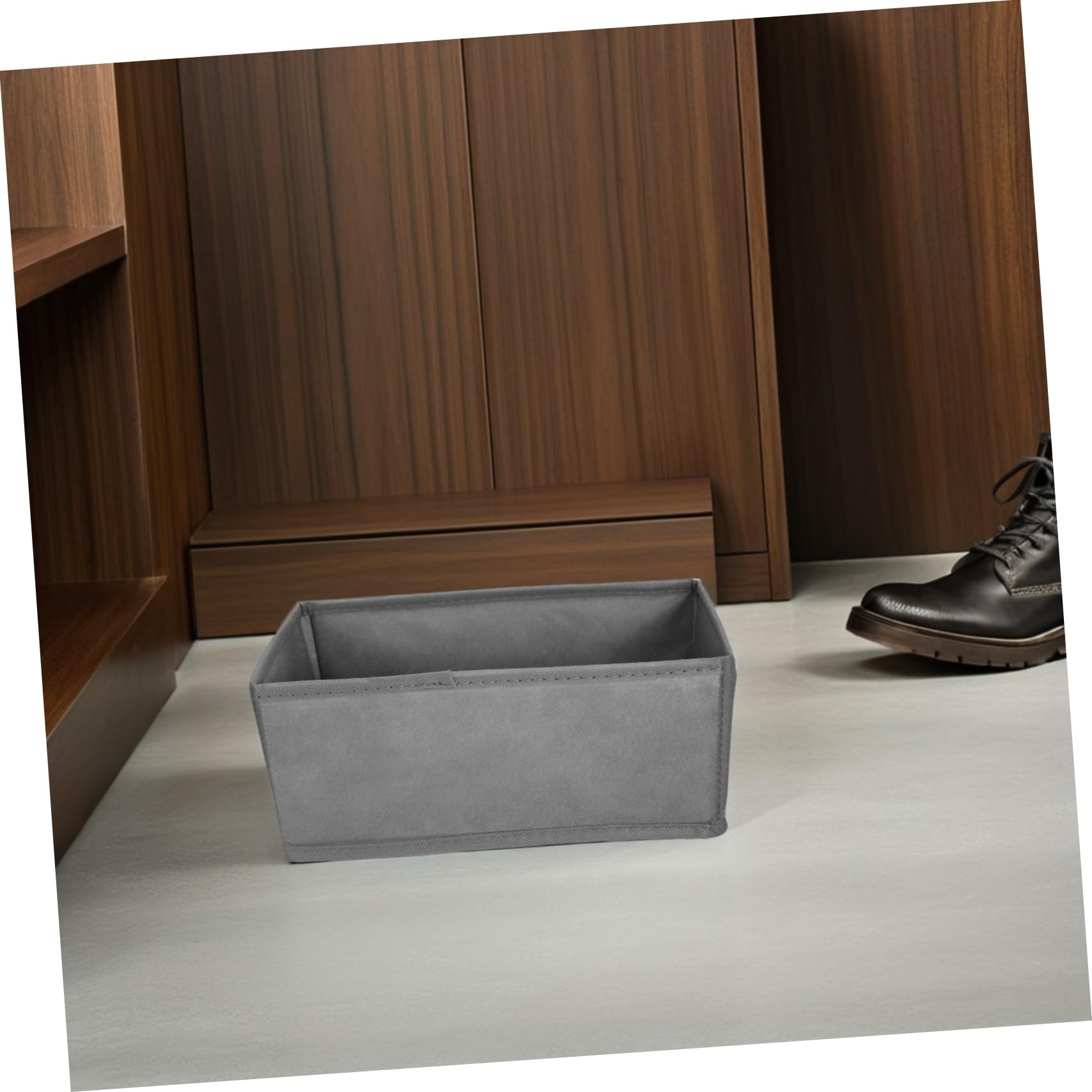 6 Stück Stoff Schubladenorganizer Unterwäsche Organizer Mit Separaten Fächern Grau Stabile Aufbewahrungsbox Für Kleiderschrank Kommode Und Badezimmer