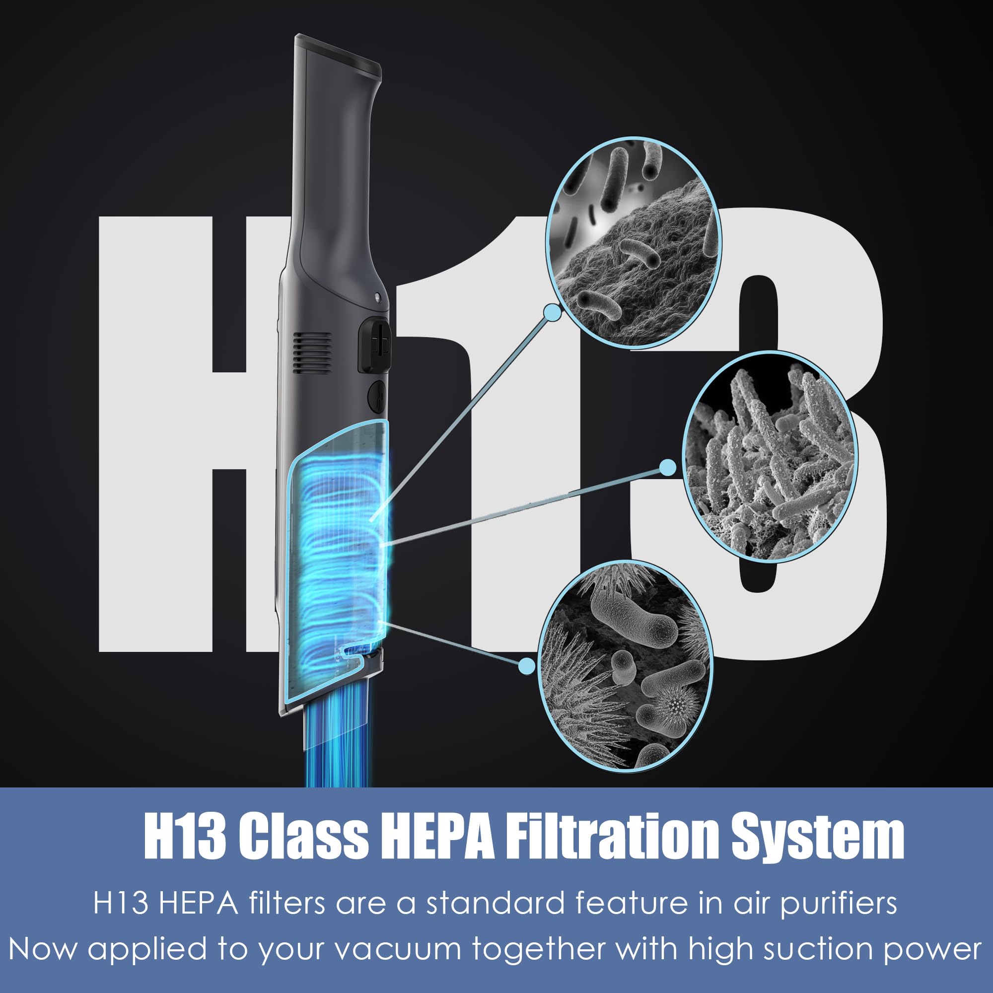 KANPETS Handheld Vacuum Cordless, Super Lightweight 1.4lb with Powerful Suction, Charging Dock, Single Touch Empty and Detachable Dust Cup, Portable Mini Car Vac for Home Pet Car - 2024 Upgrade