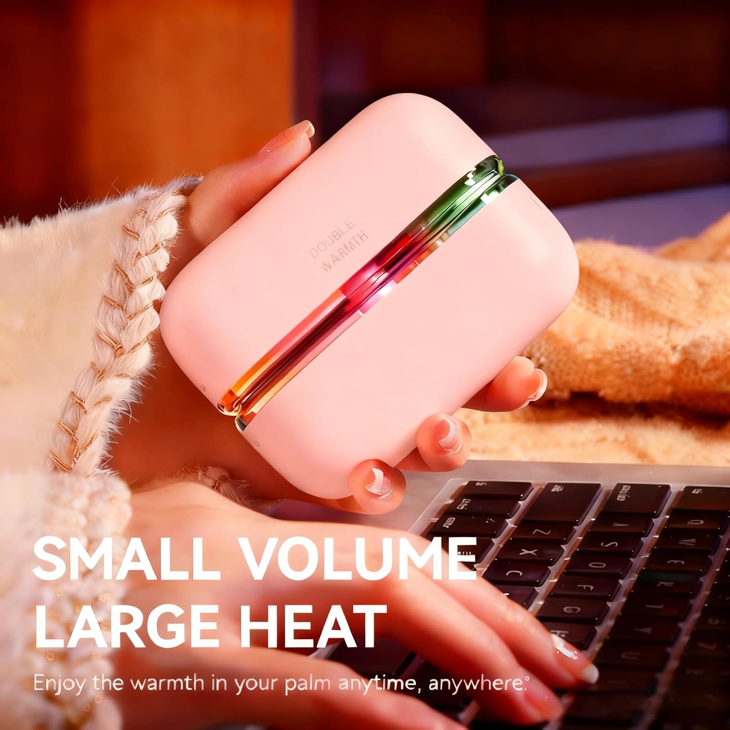 Hand Warmers Rechargeable 2 Pack, 2 in 1Magnetic Electric Handwarmer, 3 Levels Heat Up to 60℉, Portable Mini Pocket Heater for Raynauds, Golf, Camping, Men, Women - Image 4