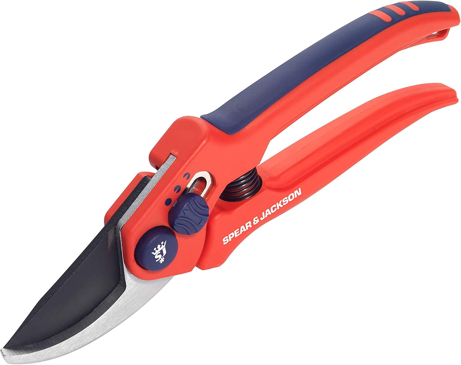Spear & Jackson 6559BS Razorsharp Secateurs Width Pruners, Adjustable Bypass, Red