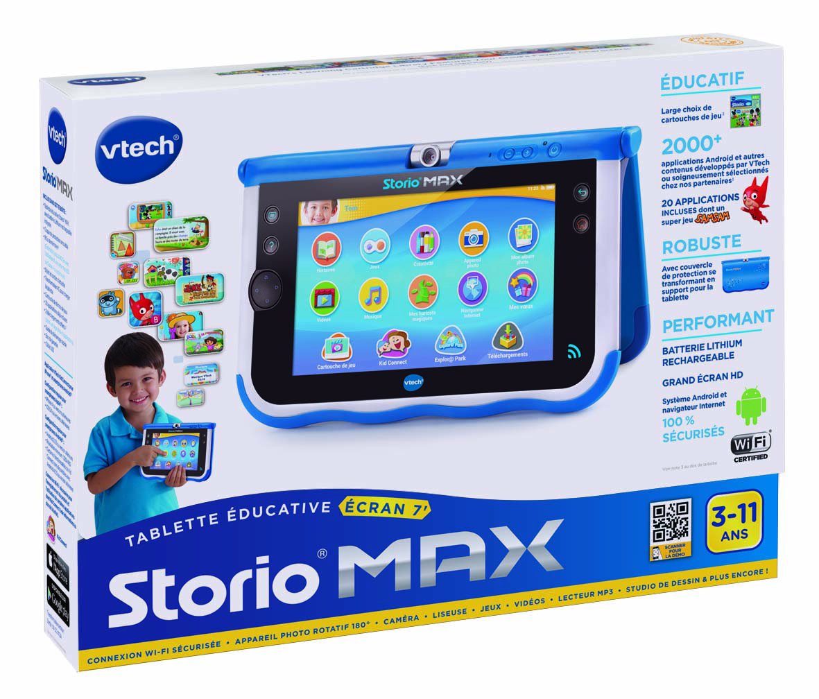 VTech - 166805 - Jeu Educatif Electronique - Console Storio - Max - Bleu