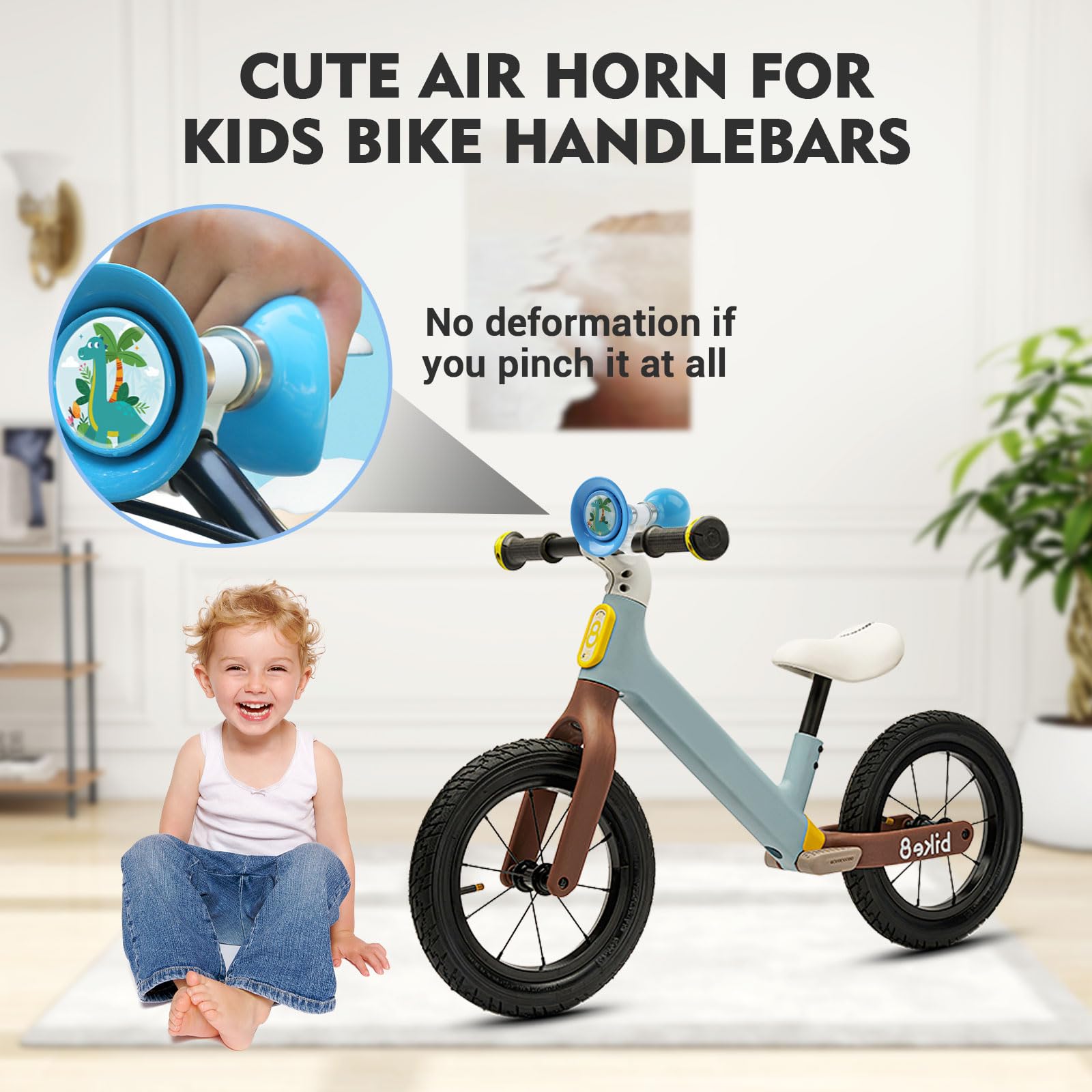 Klaxon Vélo Enfant Pat' Patrouille – Sonnette Ultra Bruyante, Design Pompier, Autocollants Cristal Inclus, Robuste Et Sécurisé