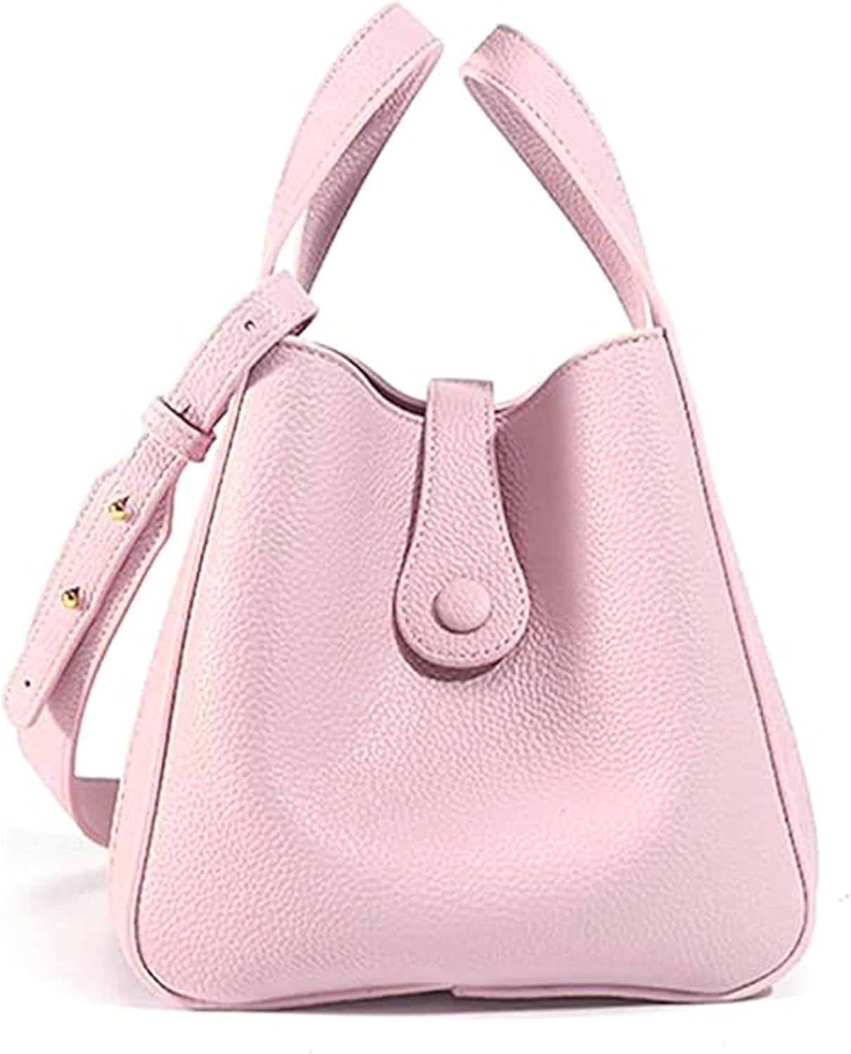 NEWBELLA Women's Bucket Bag - Square Top Handle Satchel with Crossbody Strap, Shoulder Bag for Work & Daily Commute