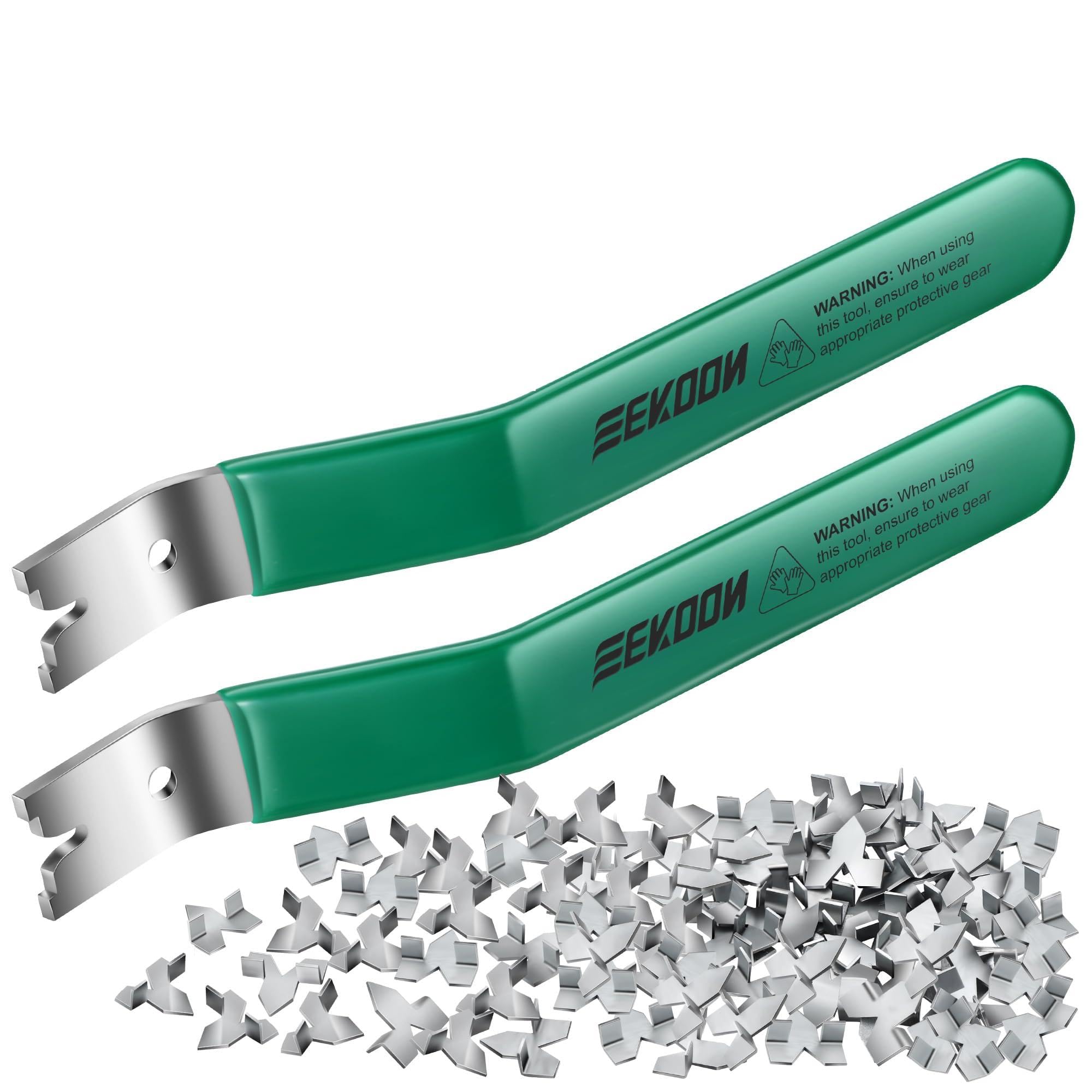 Feekoon 2 Pcs Glazier Point Driver with 100 Push Points, Green