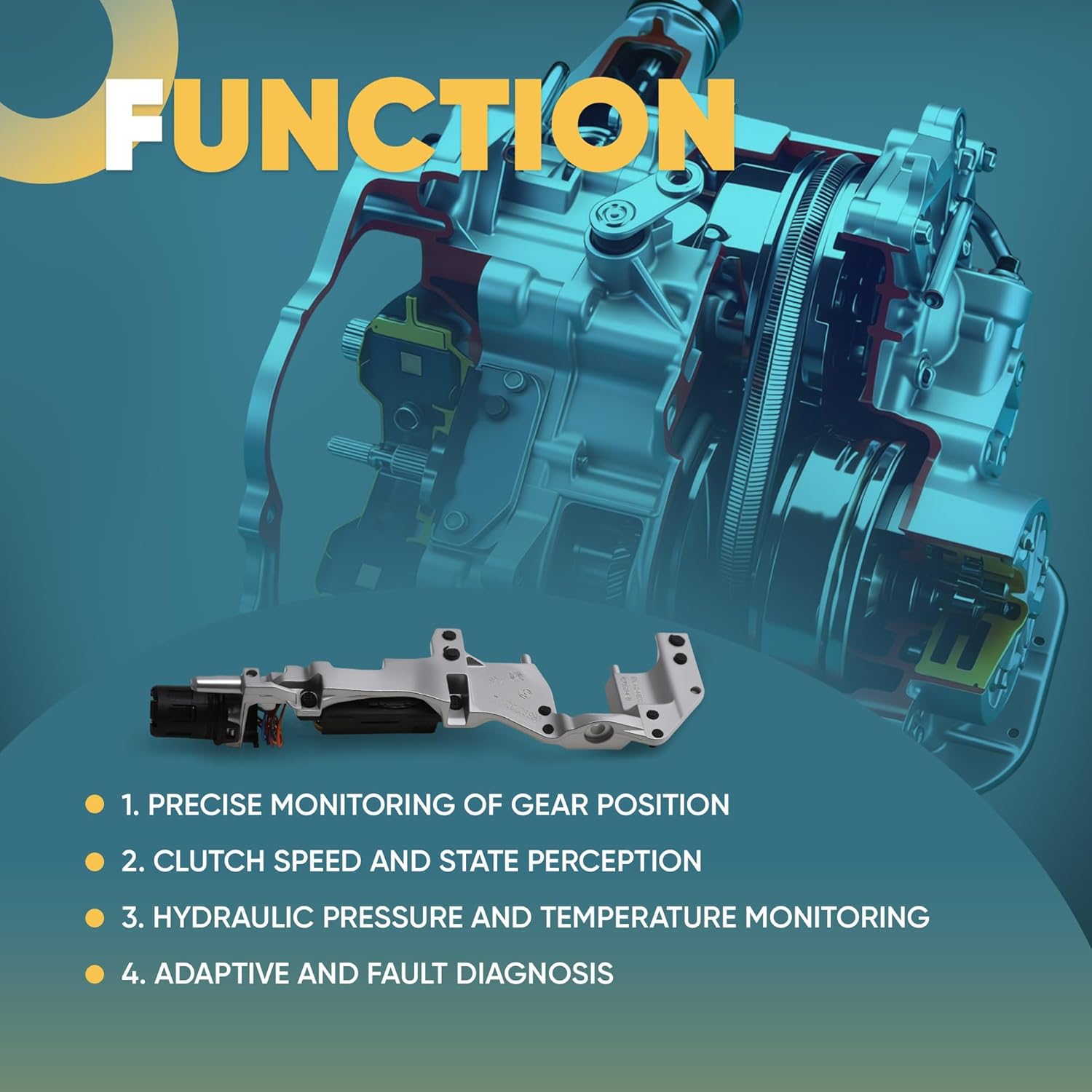 0B5927321L 7-Speed DSG Automatic Transmission Gear Position Module Sensor Switch Compatible with Audi A4 S4 A5 S5 A6 S6 Avant Quattro Q5 Sportback RS5 2008-2017 0B5927321F 0B5927321J