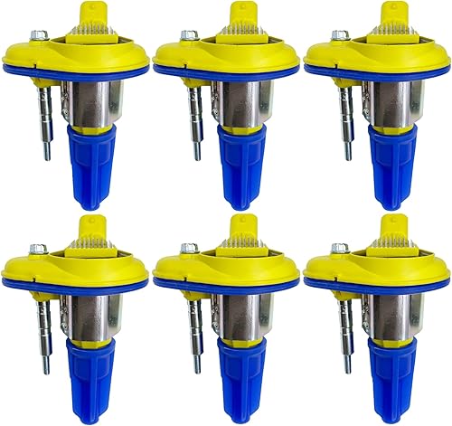 Bobina de encendido UF303 Juego de 6 compatibles con Buick Rainier Chevrolet Colorado Trailblazer GMC Canyon Envoy Hummer H3 SUZUKI Ascender