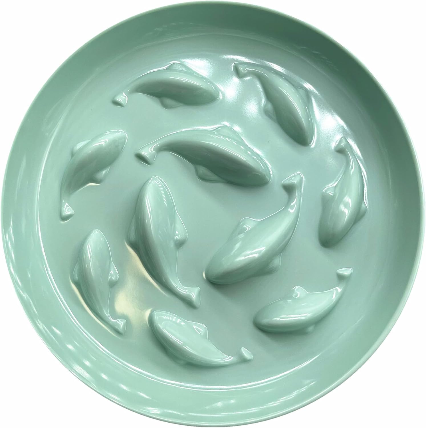 Slow Feeder Bowl for Cats and Small Dogs,Cilkus Fish Pool