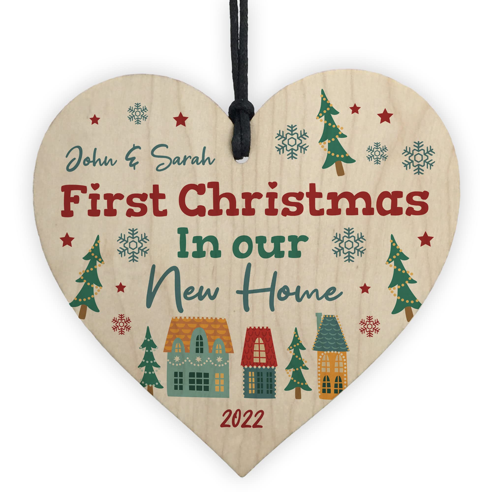 Red Ocean PERSONALISED First Christmas In Our New Home Bauble Congratulations Gifts For Friend Gift For Him Her