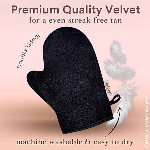 Miniatura 6 de Sun Laboratories - Loción bronceadora autobronceadora y manopla para un brillo dorado, mediano, botella y guante de 2 onzas líquidas