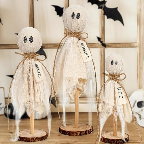 DAZONGE Halloween Decorations Indoor - Set of 3 Primitive Halloween