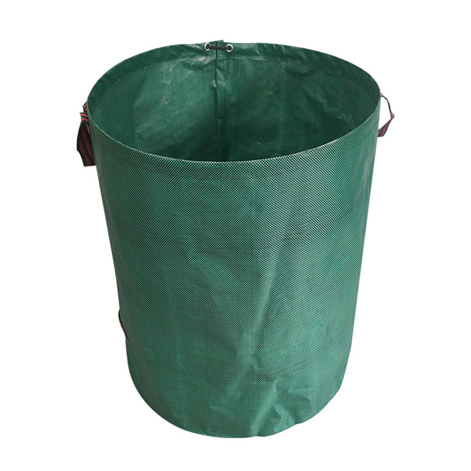 Lot de 3 sacs de jardinage réutilisables extra larges avec 4 poignées pour déchets, tontes d'herbe, plantes coupées, mauvaises herbes et débris extérieurs – 200 litres