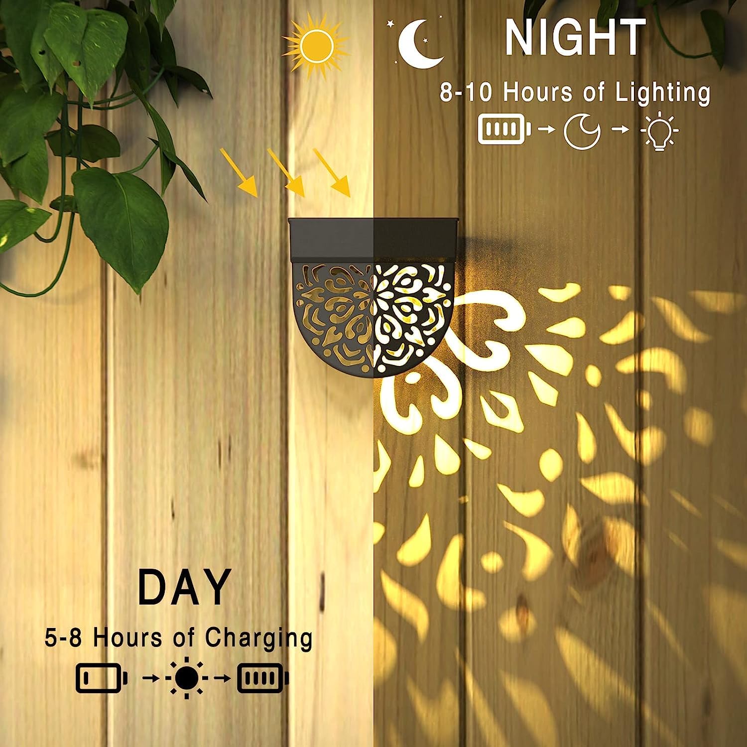 Farolillos Jardin Luces Solares Para Jardín Lifeel - 6 Unidades Impermeables Iluminación Solar Para Patio