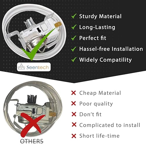 Miniatura 5 de Lifetime 2198202 - Termostato de control de frío para refrigerador de Seentech fácil de instalar, ajuste exacto para Whirlpool, refrigerador Kenmore