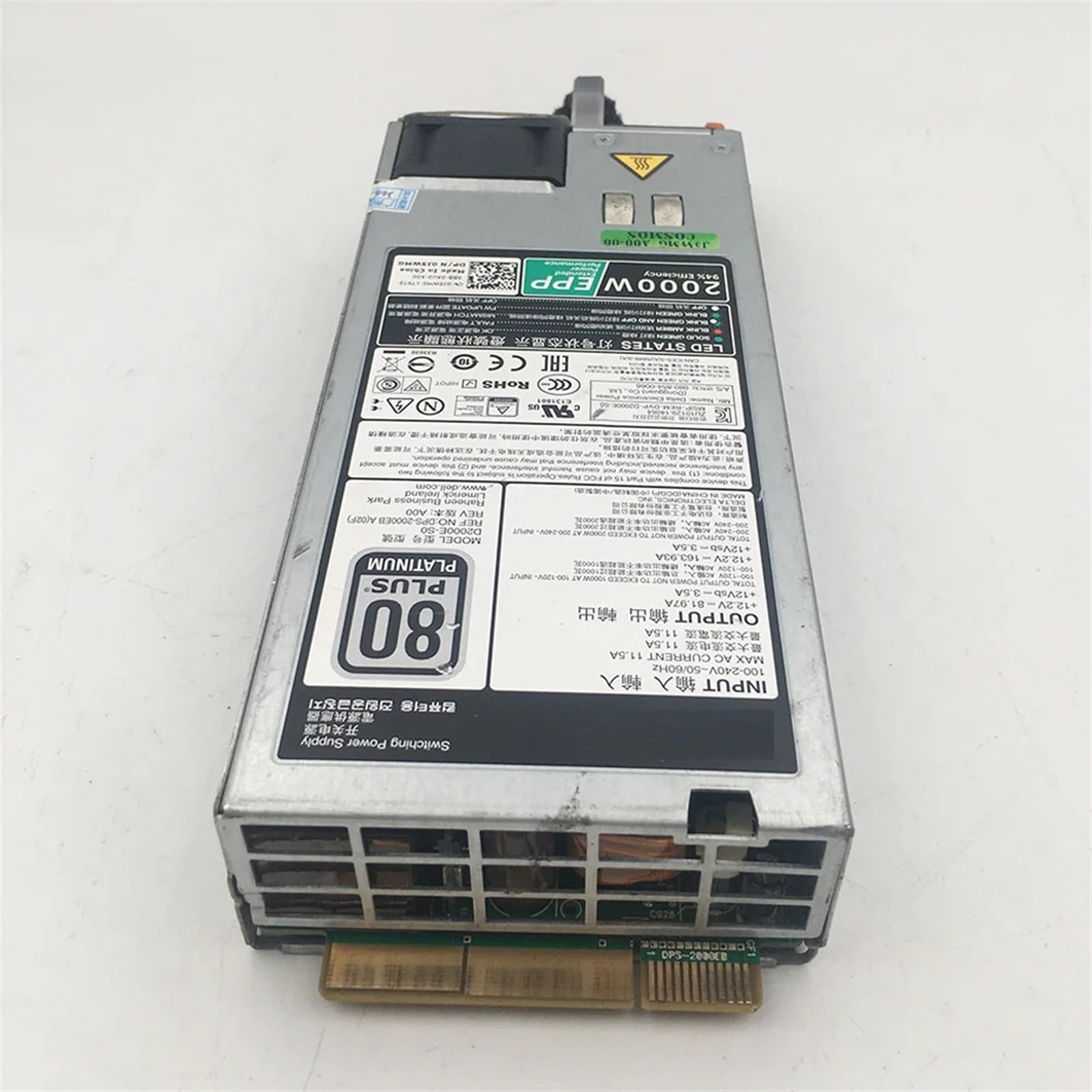 DPS-2000EB A for MVP7C 0MVP7C Fuente de alimentación for Servidor de 2000 W D2000E-S0