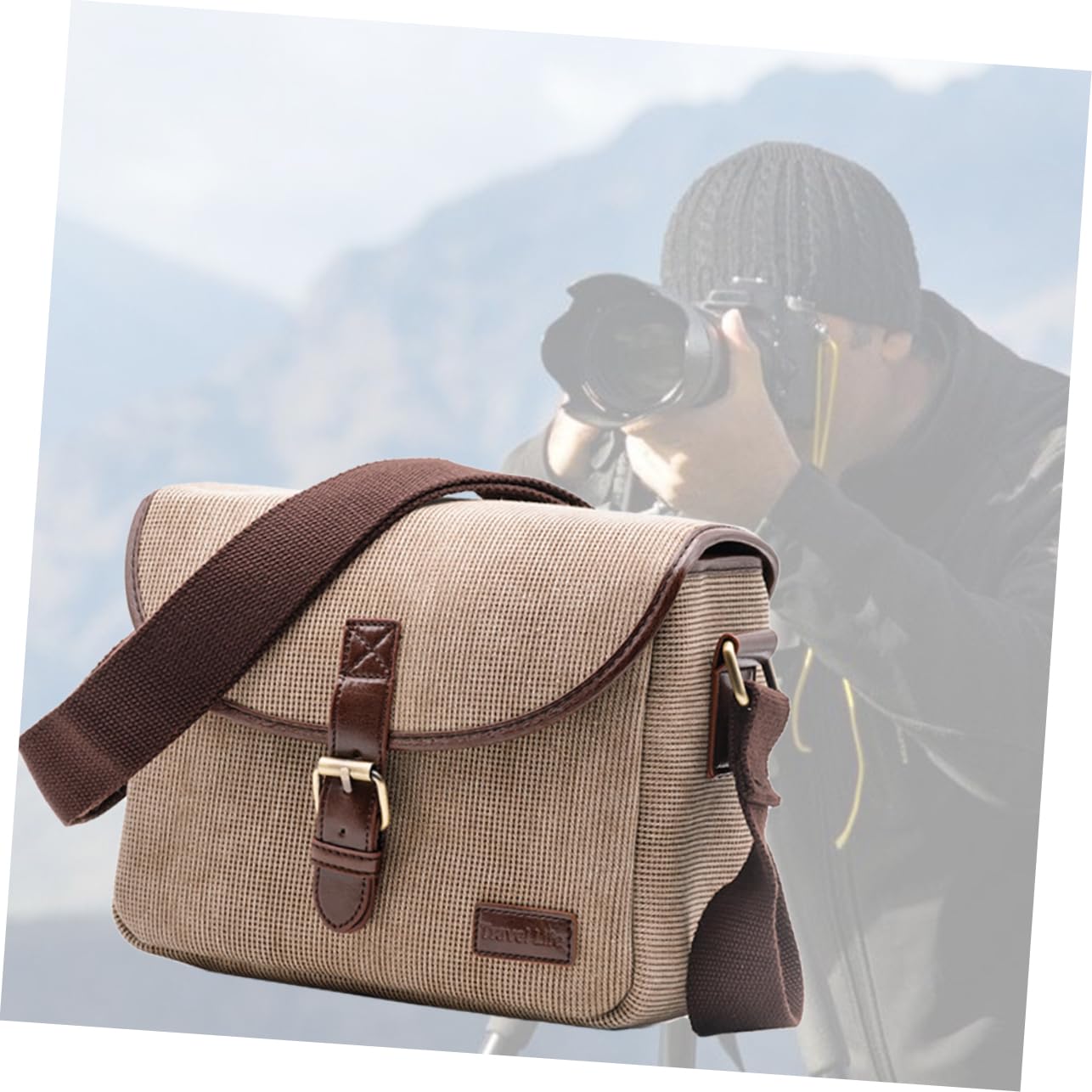 OSALADI Borsa Per Fotocamera Digitale Leggera e Oxford Con Design Multi-scomparto Adatta Per e