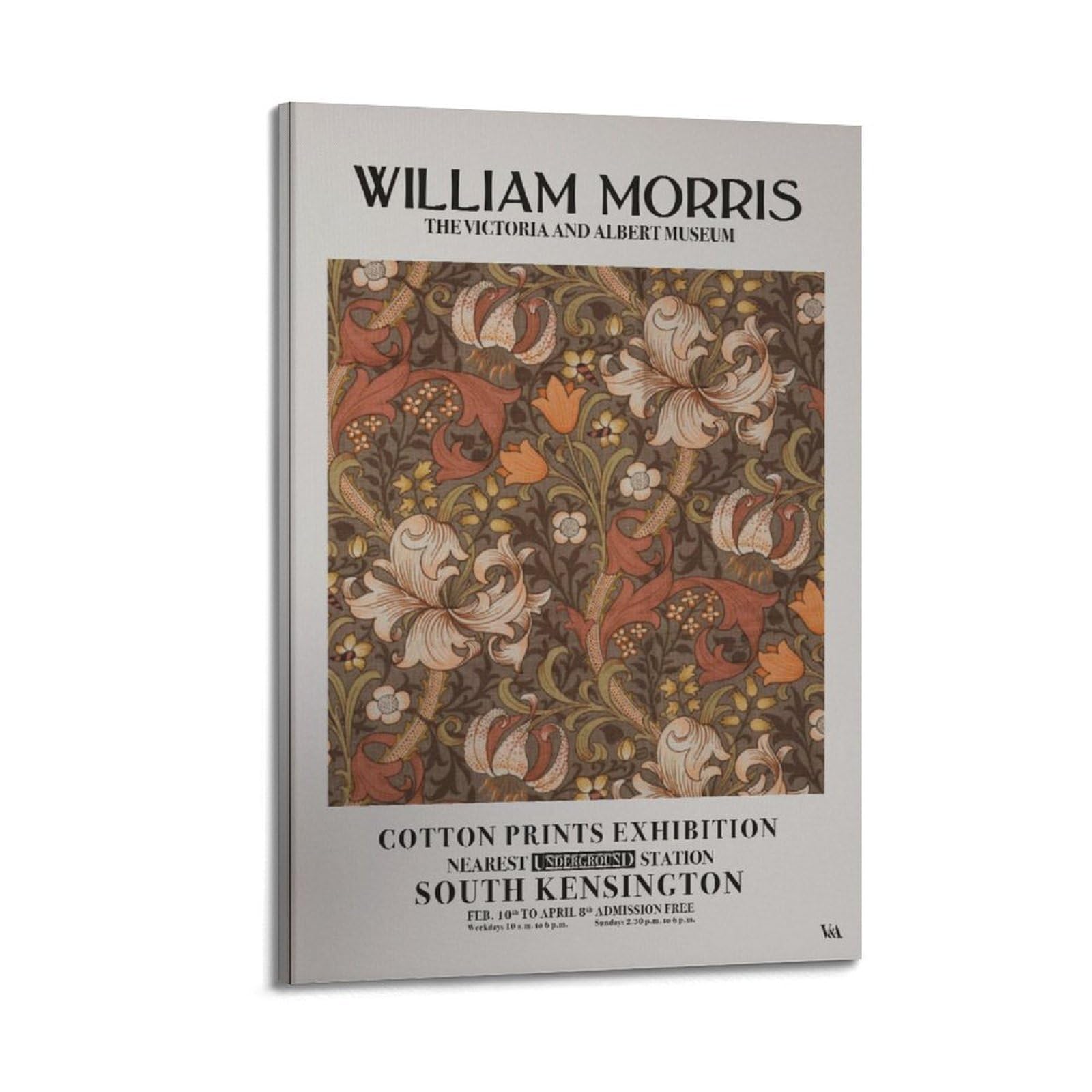 xiaoxiaoshen William Morris Exhibition Set, Nouveau2 Canvas Poster Wall Art Prints Room Aesthetic Murals Bedroom And Living Decorations 24x36inch(60x90cm)