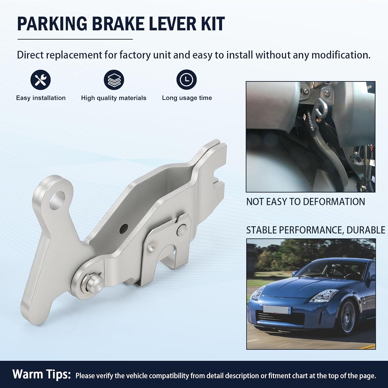 926-341 Driver Side Parking Brake Lever Kit Fits for 350Z 2003-2009, 370Z 2009-2018, Altima 2002-2012, Frontier 2005-2019, GT-R Maxima Murano Pathfinder Quest Xterra 44050-8J010 44050-8J01A