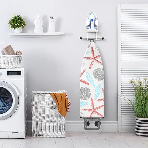 Miniatura 7 de ORLESS Soporte de pared grande de metal para tabla de planchar, colgador para tabla de planchar, soporte para tabla de planchar, soporte para tabla