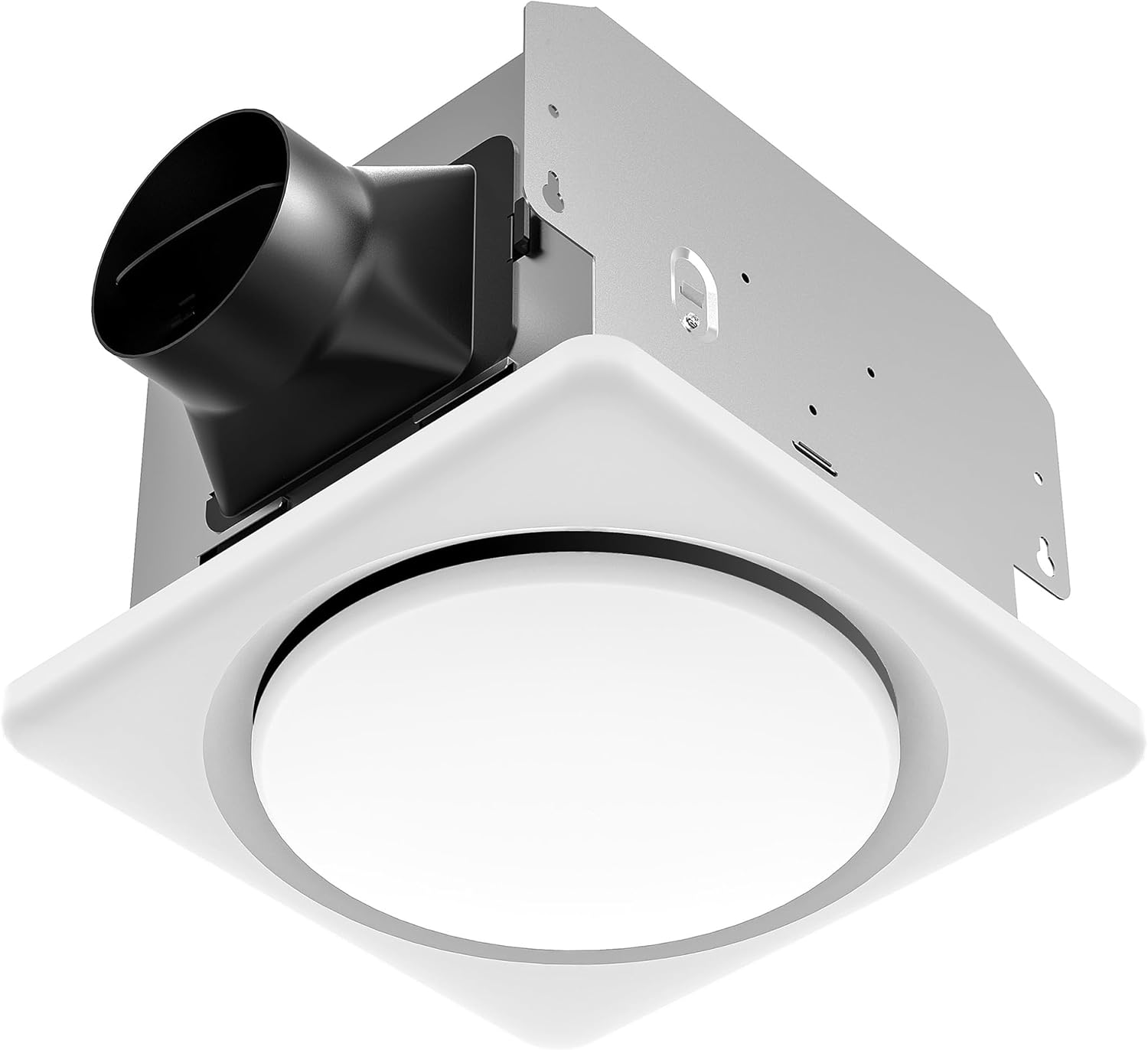 UL Certified Bathroom Exhaust Fan with Light Quiet 1.2 Sone 120 CFM | 3CCT 1500LM Retrofit Shower Exhaust Fan No Attic Access Ceiling Mount Ventilation Fan 9.25"x9.25" Cutout