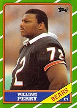 1986 Topps Football #20 William Perry RC Rookie Chicago Bears Official NFL Trading Card (Stock Photo Used - Centering varies, NrMt or better otherwise)