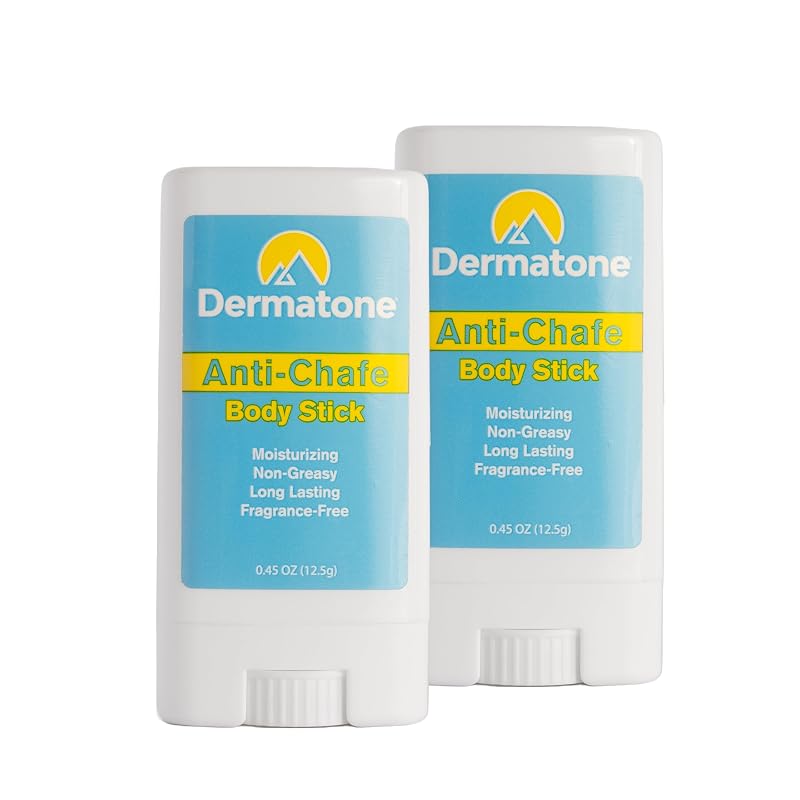 DERMATONE Bálsamo corporal em bastão sem fragrância, Pacote com 2, 0,45 oz cada