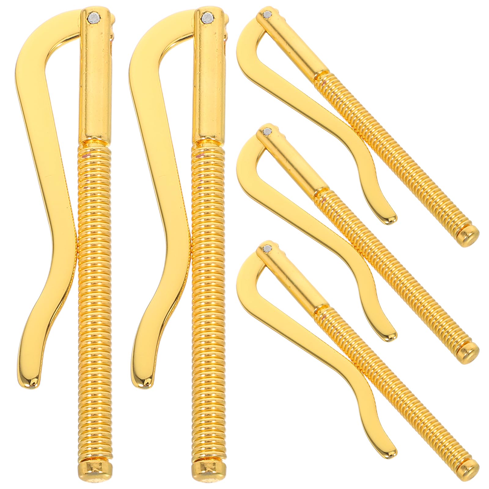 Clips metálicos dorados para billetes en pack de 5 unidades para billeteras bifold 7