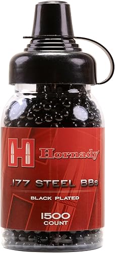 Miniatura 2 de Umarex Hornady - Pistola BB BBS de acero calibre .177 chapada en negro (1500 unidades)