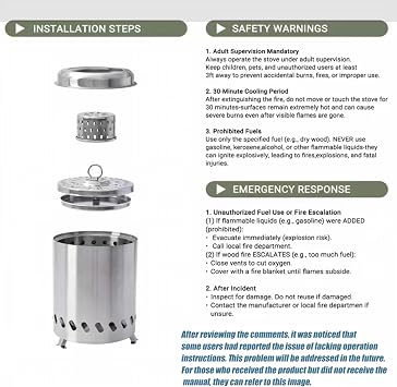 Smokeless Tabletop Fire Pit – 2026 Portable Stainless Steel Fireplace for Camping Patio, Wood/Pellet Burner, Outdoor Indoor Gift for Men Birthday