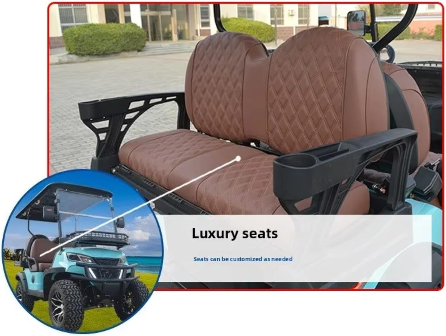Foldable Golf Cart for Sale - Luxury Electric Golf Carts for Adults Enclosed Mobility Scooter Commercial Multi-Passenger Cart for Golf Hunting Scenic Spots Hotels Beaches