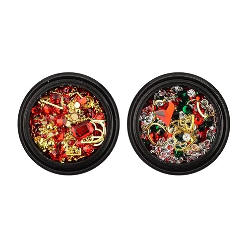 Vista 56 de Pendientes de uñas de estrella de plata dorada 3D, decoraciones de arte de uñas con remaches de metal en forma de estrella y joyas de piedras