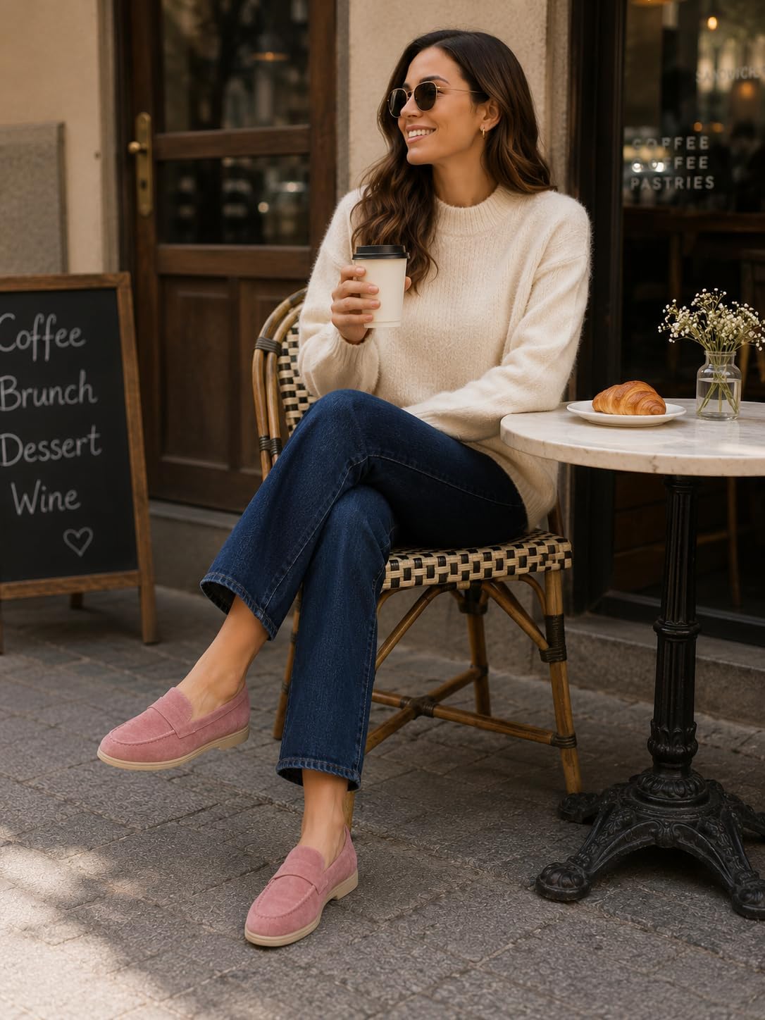 HIULYCENCE Womens Slip on Loafers Dressy Casual Shoes for Work
