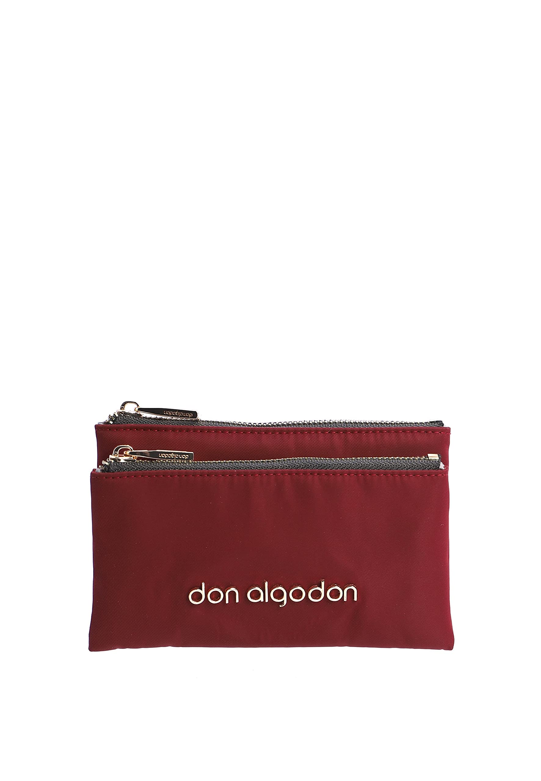 DON ALGODON Women's Purse, Burgundy Red, 18x2x12 cm, Women's Wallet