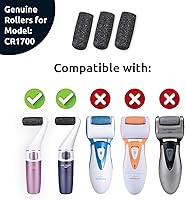 Vista 2 de Own Harmony - Rodillos de recambio gruesos regulares – El mejor ajuste para removedor eléctrico de callos CR1700 – Cuidado profesional de pies