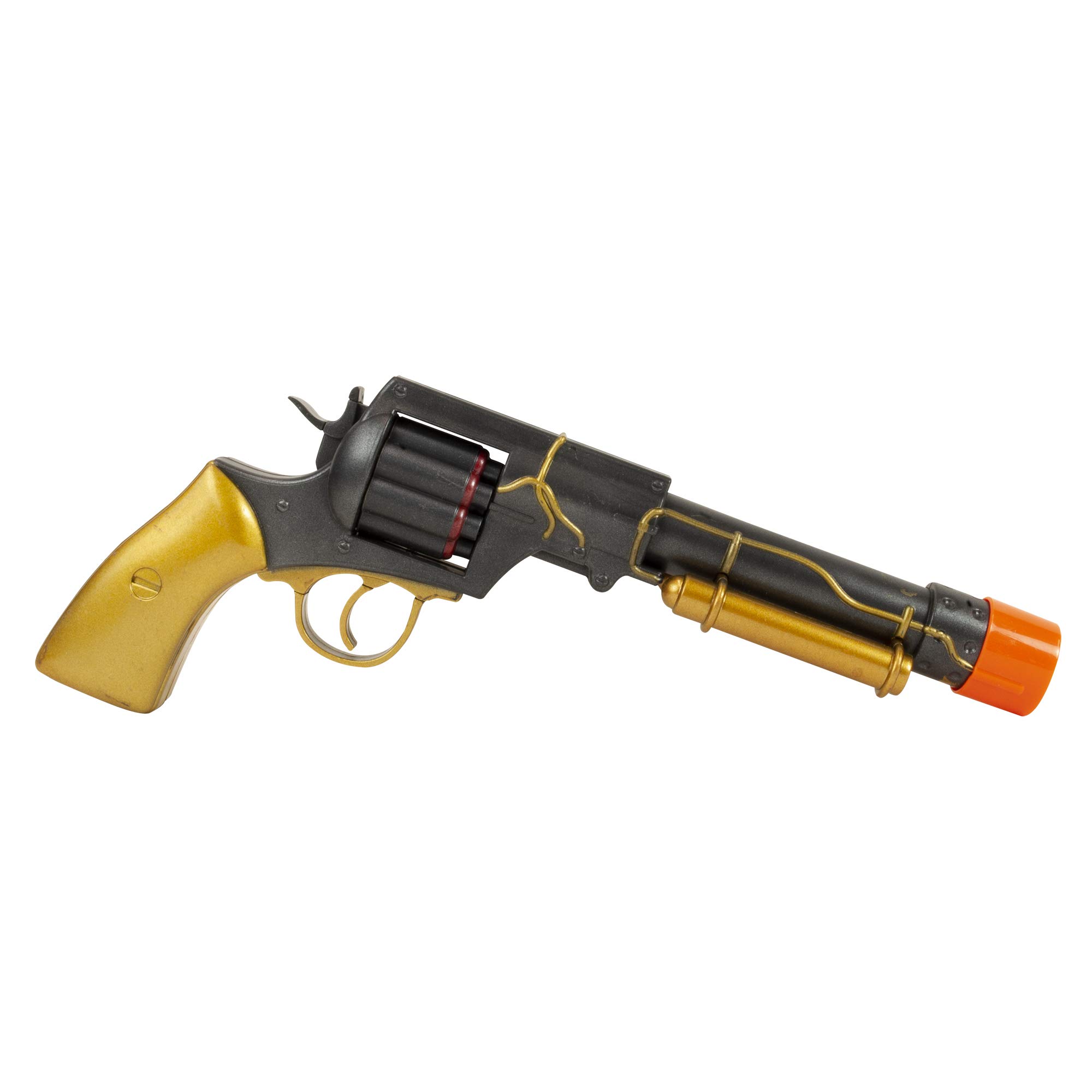 Bristol Novelty BA3205 Steampunk Cowboy Pistol, Men, Women, Gold, Brown