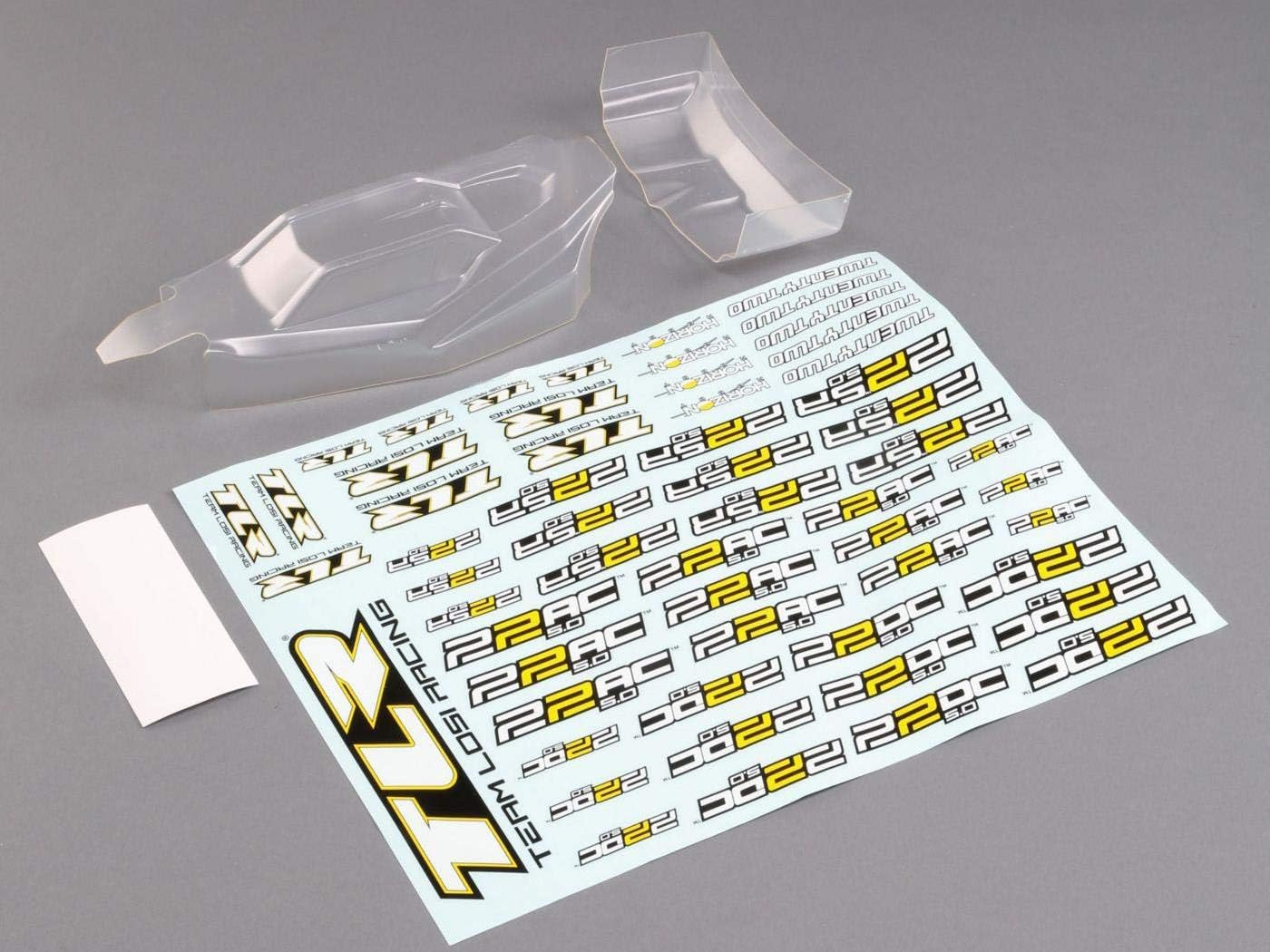 TEAM LOSI RACING Ultra Lightweight Body & Wing Clear 22 5.0 TLR230013 Car/Truck Bodies Wings & Decals