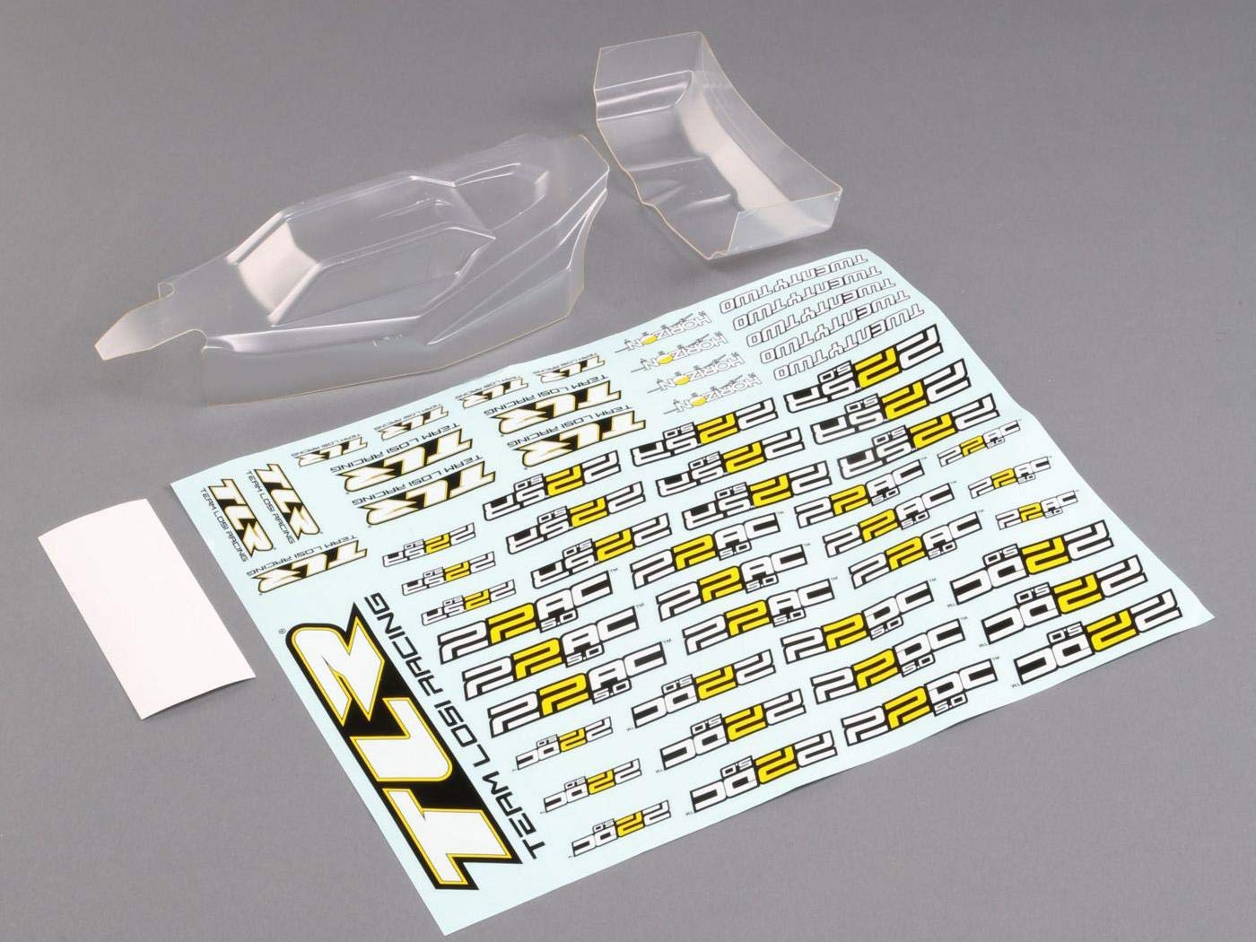 TEAM LOSI RACING Ultra Lightweight Body & Wing Clear 22 5.0 TLR230013 Car/Truck Bodies Wings & Decals