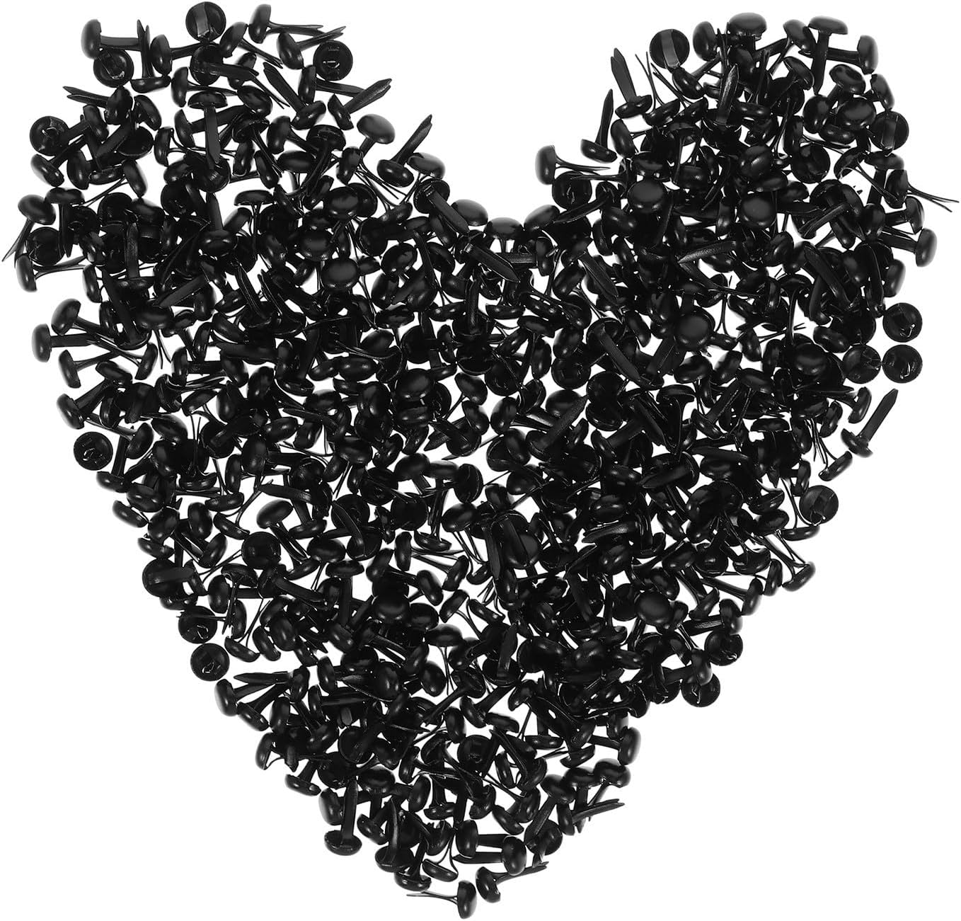 Black Iron Paper Crafting Brads 500pcs Decorative Fasteners