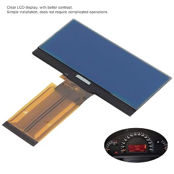 Brilluxa Speedometer LCD Display, Instrument Cluster Screen Replacement, Compatible with W203 C Class 2001-2004