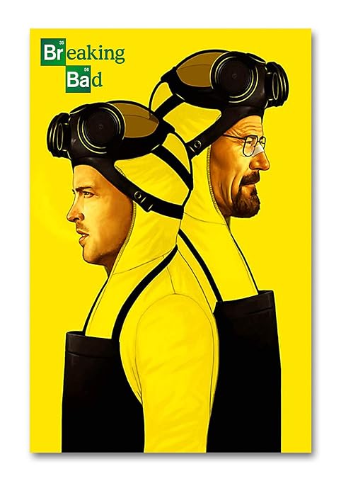 Tamatina Breaking Bad Posters | Movies Posters | Heisenberg | Walter White | Pinkman | Poster for Room | Lounge | Clubs | Bars | Pubs| Cafe| Medium - 1.5ft x 1ft - 46cms x 31cms - P6