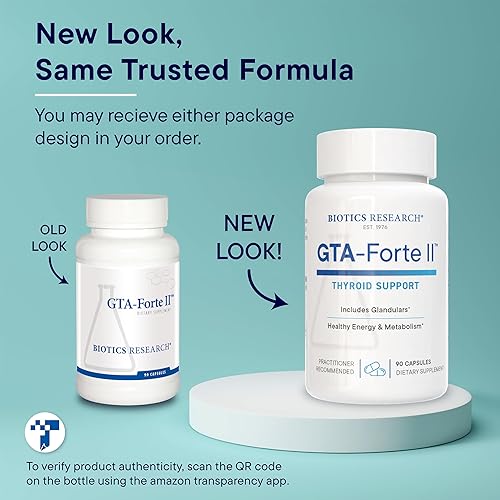 Miniatura 4 de Biotics Research GTA Forte II™ Suplemento de selenio con zinc, cobre, glandular porcino y rubidio, apoyo de glándulas endocrinas, equilibrio