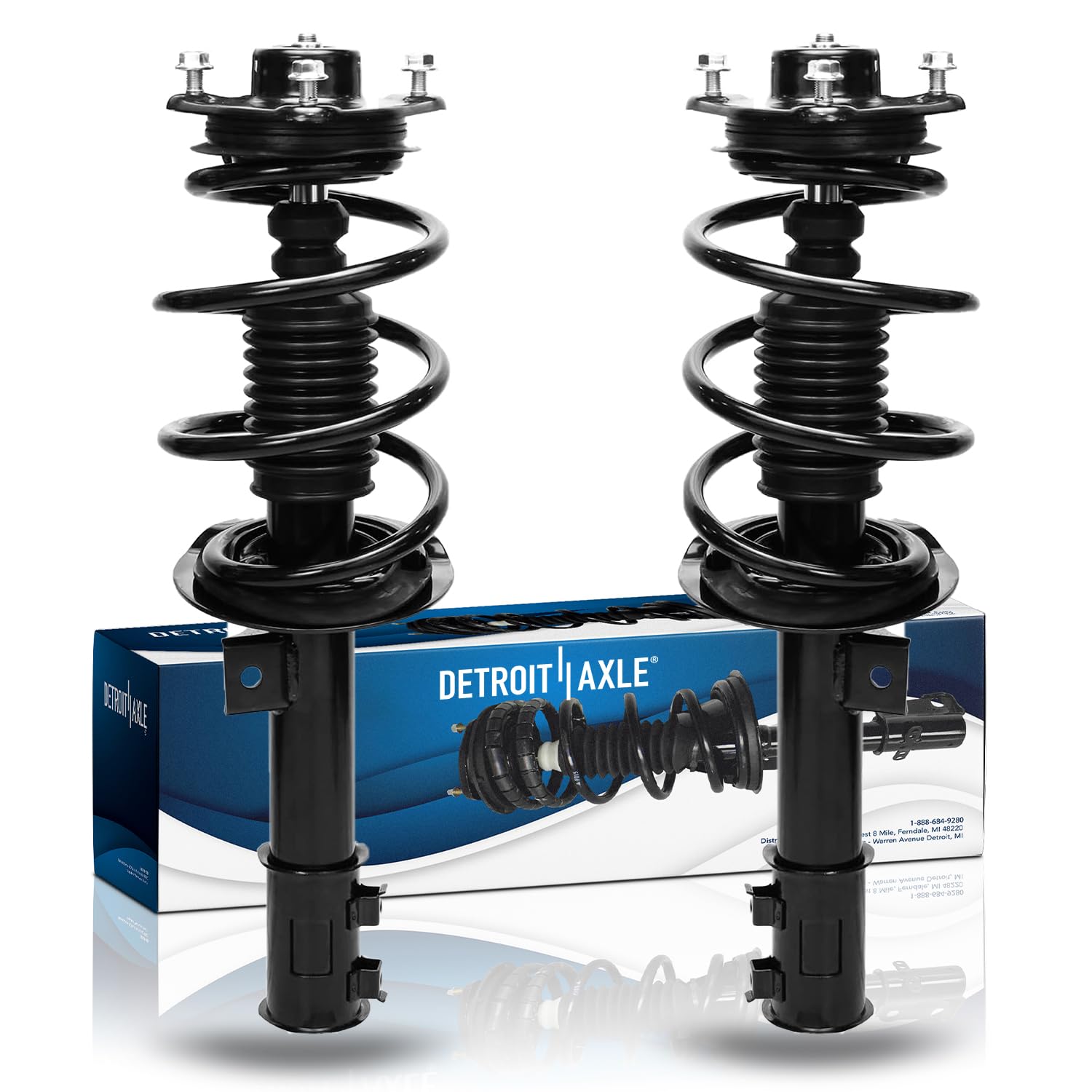 Detroit Axle - 2pc Front Complete Struts for 2011 Hyundai Sonata
