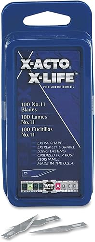 X-Acto® Cuchillas para cuchillos, hoja No. 11, paquete de 100
