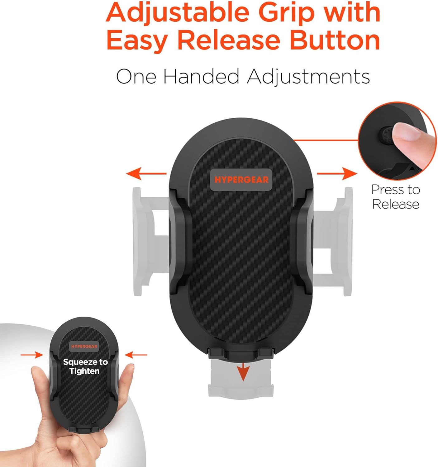 HyperGear Cup Holder Flex Universal Phone Mount, Car Phone Holder with Adjustable Gooseneck & 360° Rotation, Universal Compatibility for iPhone & Android