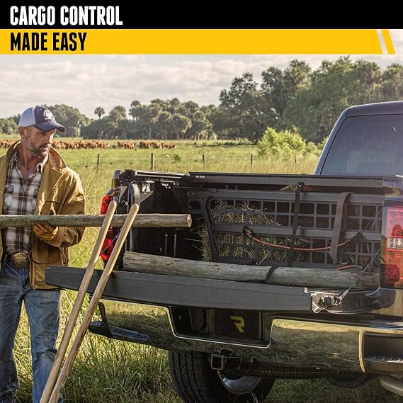 RealTruck Roll-N-Lock Cargo Manager Truck Bed Organizer | CM271 | Fits 2007 - 2013 Chevy/GMC Silverado/Sierra 5' 9 Bed (69.3)