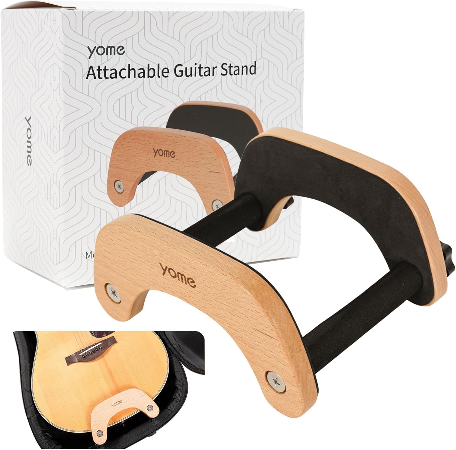 Adjustable Solid Wood Guitar Stand