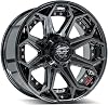 4PLAY Wheels 4P80R 20 Inch Rim Fits 6x135 & 6x139.7 20x9 Gloss Black Brushed with Tinted Clear 1