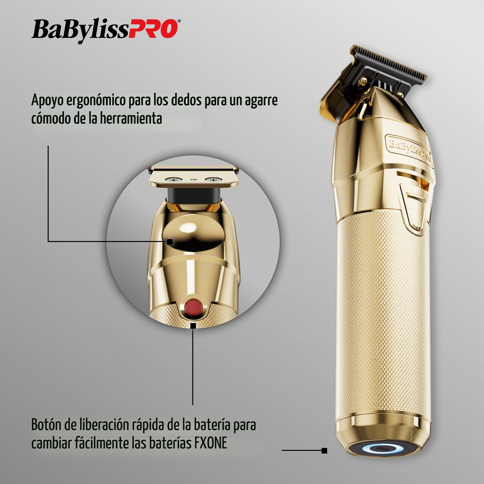 BaBylissPRO FXONE GOLDFX - Recortadora de metal