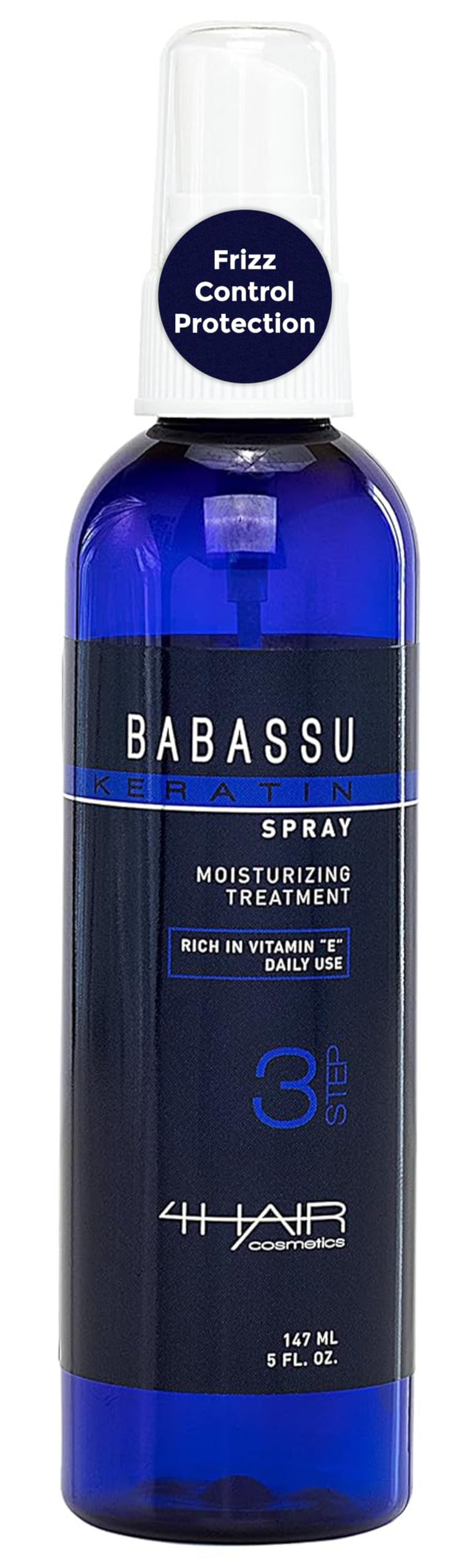 4Hair Cosmetics Babassu Leave-in Hair Spray, Heat Protection, 5 Fl Oz