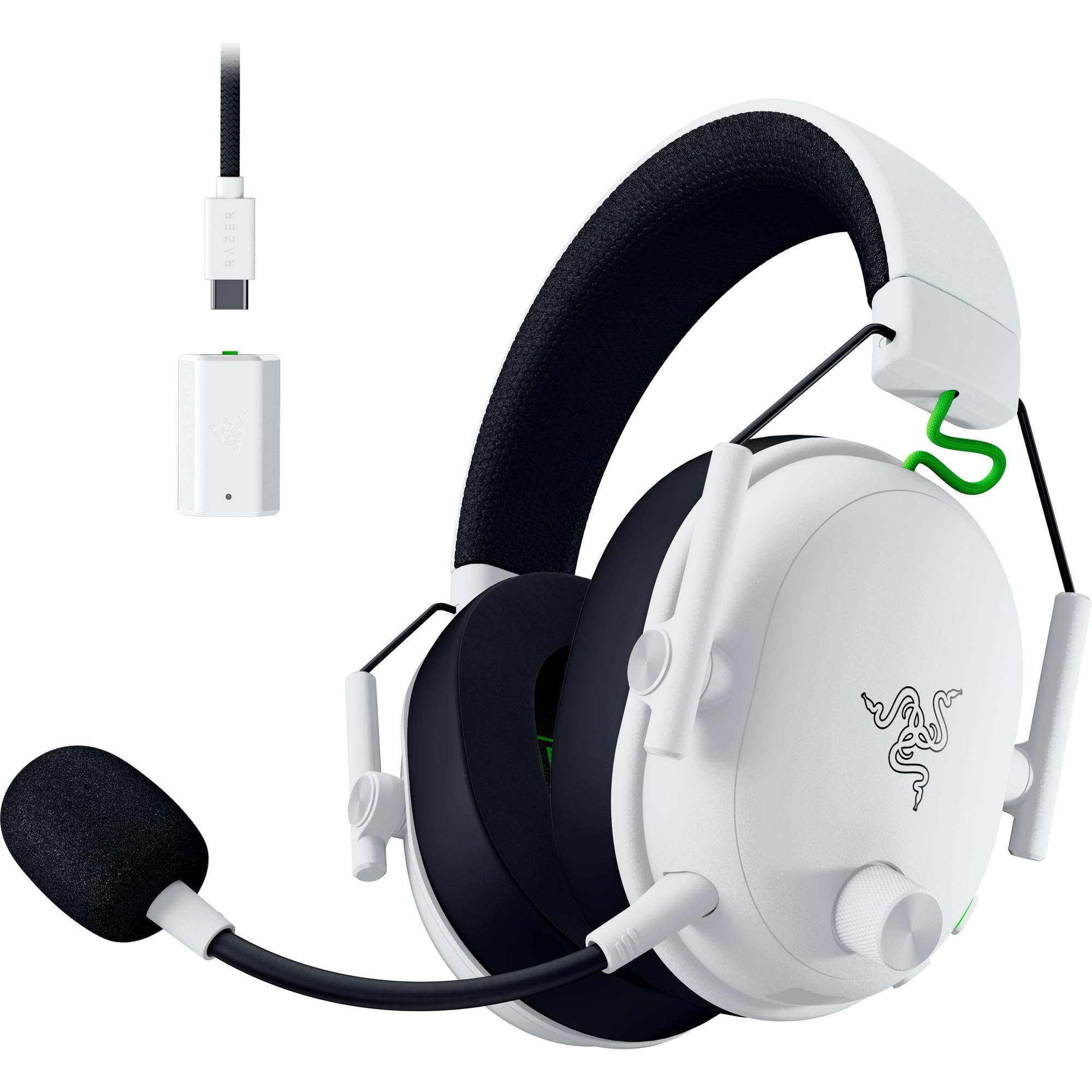 Razer BlackShark V3 - Cuffie da gioco wireless per Xbox, driver da 50 mm, microfono a banda larga, 2,4 GHz, Bluetooth, USB, funziona con PC, Mac, PS5, Nintendo Switch, smartphone, lunga durata della